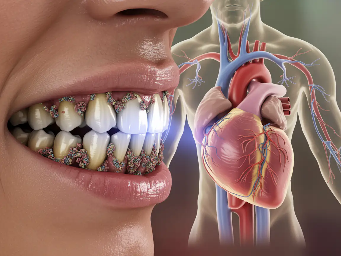 Oral bacteria and heart health connection at Hardik Dental Care Oral bacteria impacting heart health at Hardik Dental Care